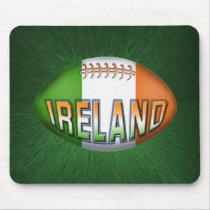 Ireland Rugby Ball Mouse Pad