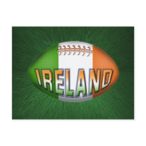 Ireland Rugby Ball Postcard