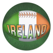 Ireland Rugby Ball Stickers