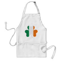 Ireland shamrock apron