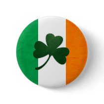 Ireland Shamrock Button