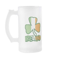 Ireland Shamrock Frosted Mug