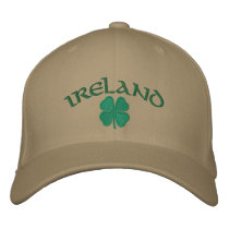 Ireland Shamrock Hat Embroidered Baseball Cap