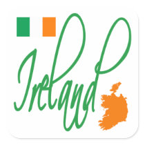 Ireland Square Stickers