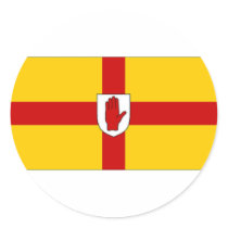 Ireland Ulster Flag Round Stickers
