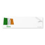 Ireland Waving Flag with Name in Irish Bumper Stickers