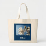 iRetired tote bags Magnolia flower Retirement tote