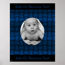 Iridescent Blocks (Blue) Posters