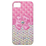 Iridescent Rhinestones Ribbon Bows Iphone Case iPhone 5 Covers