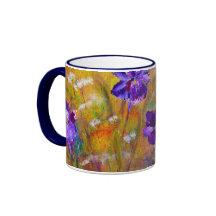 "Iris and Butterfly Garden" MUG Floral