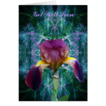 Iris and its meaning greeting cards