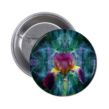 Iris and its meaning pinback button