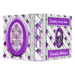 Iris and Lattice Family Photos Vinyl Binder