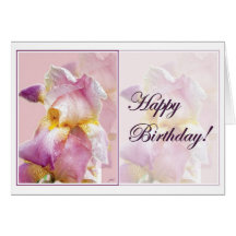 Iris Birthday Card
