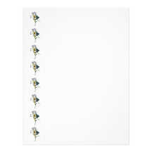 Iris blanc en soleil modèle d'en-tête de lettre