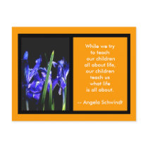 Iris Card 2 FramesThe MUSEUM Zazzle Gifts Tan Post Card