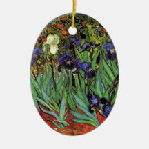 Iris de Van Gogh, art vintage de post impressionni Décoration Pour Sapin De Noël