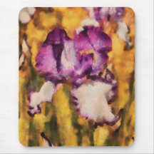 Iris - Diafragma violeta Mouse Pad