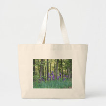 Iris field canvas bags