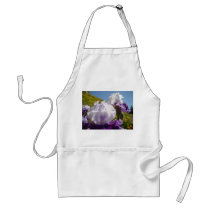 Iris Flowers apron Holiday aprons Purple Irises