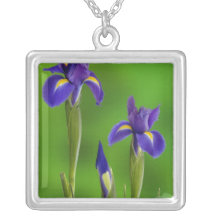 Iris Flowers Custom Necklace