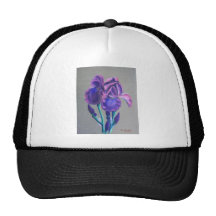 Iris on Linnen Hats
