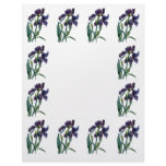 Iris Patterned Scrapbooking Paper Letterhead Design