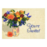 Iris & Rose Arrangement Invites