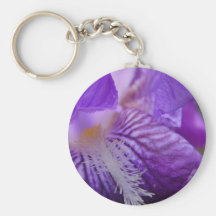 Iris Up Close Keychain