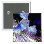 Irisation, bouton badges avec agrafe