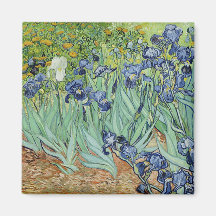 Irises by Vincent van Gogh Refrigerator Magnet