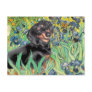 Irises - Dachsund (BT4) Postcard