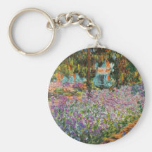 Irises In Monet's Garden Keychains