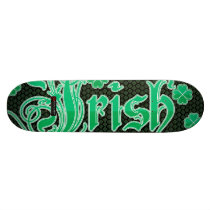 Irish 4 leaf clover skateboard design