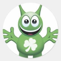 Irish Alien Sticker
