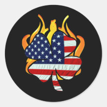Irish American Firefighters Stickers