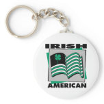 Irish American Flag Keychains