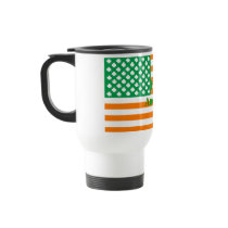 Irish american flag mug