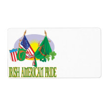 Irish American Pride Custom Shipping Label