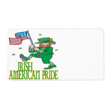 Irish American Pride Personalized Shipping Label