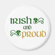 Irish And Proud Fridge Magnets