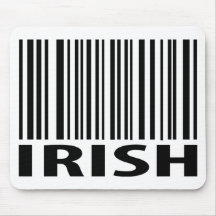 irish barcode mouse mat