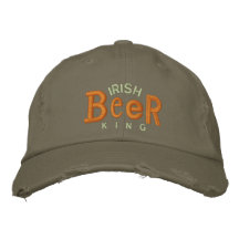 Irish Beer King  Embroidery Hat Embroidered Baseball Cap