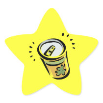 Irish Beer Star Sticker