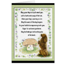 Irish Blessing Of The Dogs Cards