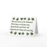 Irish Blessing Shamrock2 Cards