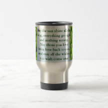 Irish blessing travel mug