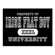 Irish Boy Dark Postcard