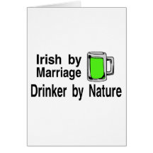 Irish By Marriage Drinker By Nature 2 Cards