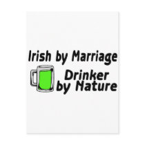 Irish By Marriage Drinker By Nature Post Cards